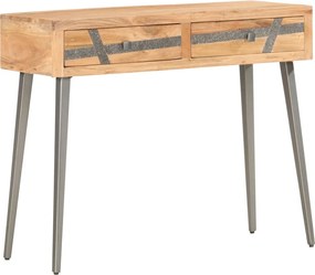 vidaXL tömör akácfa tálalóasztal 90 x 30 x 75 cm
