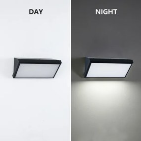 Brilagi - Kültéri LED fali lámpa TRIANGLE LED/20W/230V fekete, érzékelővel