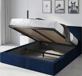 Ágy 140x200 Kárpitozott Hilton emelhető ágyrács