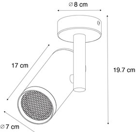 Design spotlámpa arany állítható - Scopio Honey