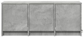 betonszürke szerelt fa TV-szekrény LED-ekkel 97 x 34 x 40 cm