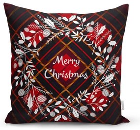 Tartan Christmas 4 db karácsonyi párnahuzat és asztali futó szett - Minimalist Cushion Covers