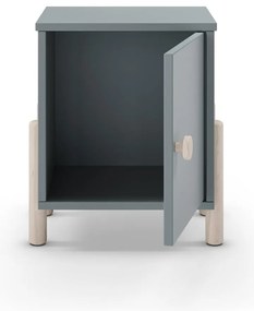 Szürkészöld borovi fenyő gyerek éjjeliszekrény Enola – Marckeric