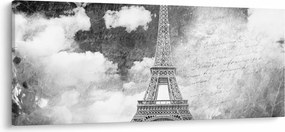 Kép - Vintage képeslap a városról N⁰3 (120x50 cm)