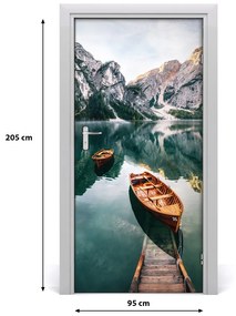 Poszter tapéta ajtóra A csónak a tavon 75x205 cm