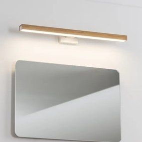 Brilagi-LED fürdőszobai tükörmegvilágítás WOODY MIRROR LED/12W/230V IP44 tölgy/fehér