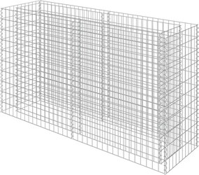 vidaXL horganyzott acél gabion magaságyás 180 x 50 x 100 cm