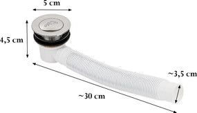 Klik-Klak szifon zuhanytálcához 50 mm