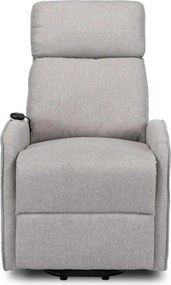 Elektromos relax fotel felállást segítő funkcióval szürke – COLTON