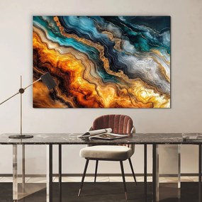 DUBLEZ | Fából készült kép - Kőrétegek