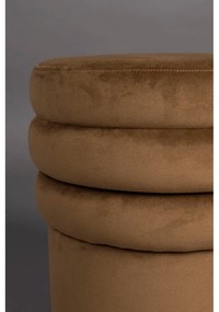 Barna bársony puff Aditi – Dutchbone