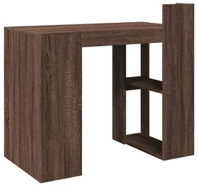 barna tölgy színű szerelt fa irodai asztal 103,5 x 56,5 x 94 cm