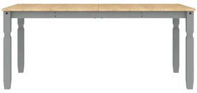 Corona szürke tömör fenyőfa ebédlőasztal 180 x 90 x 75 cm