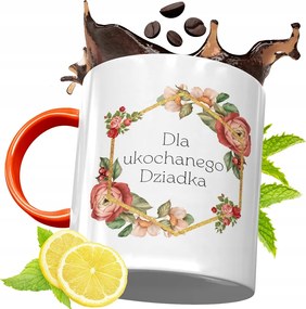 Narancssárga Bögre Nagypapának Ajándék fényképes nyomtatással