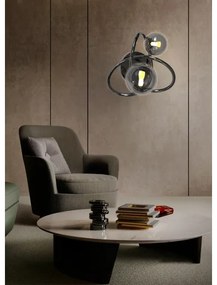 Wofi 4014-205 - LED Fali lámpa NANCY 2xG9/3,5W/230V fekete/króm