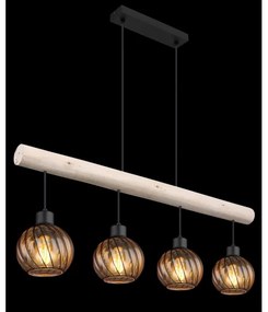 Globo 15534-4H - Csillár zsinóron PAULO 4xE27/15W/230V