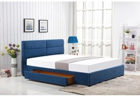 MERIDA ágy, kék 160 cm