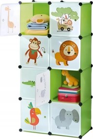 Moduláris Szekrény Gyerekszobába MX46 Gardróbszekrény 8 Ajtó Modul