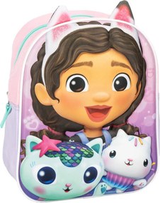Gabi babaháza Kitty Crew 3D hátizsák, táska 31 cm