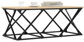 sonoma tölgy színű szerelt fa dohányzóasztal 100 x 49 x 40 cm