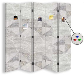Gario Paraván Geometria és pasztell Méret: 180 x 170 cm, Kivitelezés: Parafa paraván