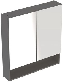 Geberit Selnova Square szekrény 58.8x17x85 cm tükörrel láva 501.265.00.1