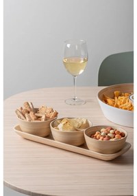 Natúr színű bambusz szervírozó készlet Puro – PT LIVING