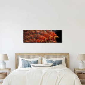 Kép - Absztrakt toll utánzat (órával) (90x30 cm)