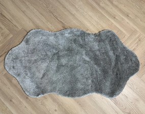 Vajpuha ovális shaggy sebano Szürke (Grey) 80x150