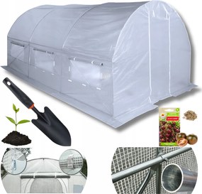 FĂłliaalagĂșt Kerti ĂveghĂĄz 3x4,5x2 13,5m2 FehĂ©r ZöldsĂ©g UV4 AjĂĄndĂ©k