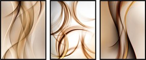 Triptichon poszter absztrakt képek minták 3db 15x21