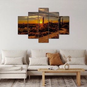 Kép - A nap vége az arizonai sivatagban (150x105 cm)