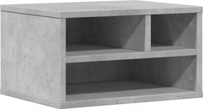 vidaXL betonszürke szerelt fa nyomtatóállvány 40 x 32 x 22,5 cm