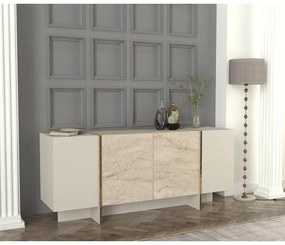 Konzolasztal Veyron - Travertine, Sandstone