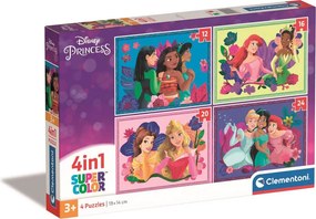 Disney Hercegnők Whimsical 4 az 1-ben puzzle Clementoni