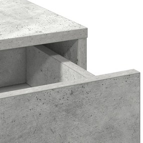 2 részes Sminkasztal szett LED világítással Beton szürke Műgyanta