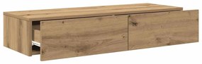 Falipolc fiókokkal artisian tölgy 100x36x19 cm műszaki fa