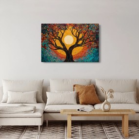 Kép - Nap az élet fájának koronájában (90x60 cm)