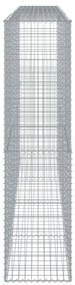 horganyzott vas gabion kosár fedéllel 400 x 50 x 200 cm