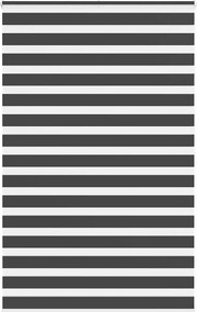 vidaXL zebrafüggönnyel fekete szövetszélesség 135,9 cm poliészter