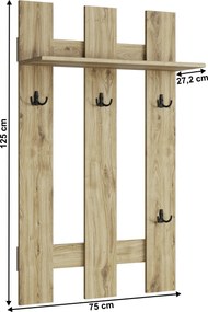 Fogas panel 75, navarra tölgy, DORSI