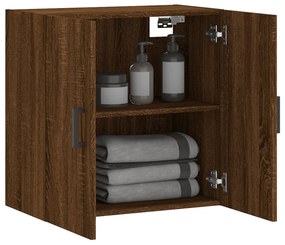 barna tölgy színű szerelt fa faliszekrény 60 x 31 x 60 cm