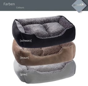 PESTUFF Kutyafekhely L 80 x 70 x 20 cm fekete