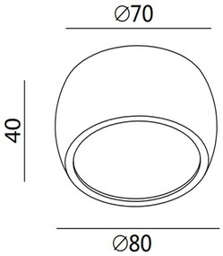 Fabas 3428/71/102 - LED Spotlámpa VASTO 1xLED/7W/230V