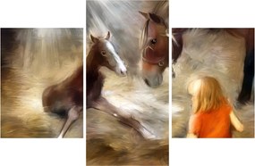 Kép - Üdvözöljük a világban, csikó (90x60 cm)