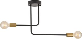 SIGMA LIGHTING 32378 GINO Mennyezeti Csillár Fekete, Arany E27 IP20