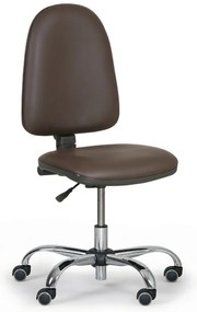 Torino munkaszék - króm kereszt, barna