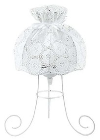 Duolla - Asztali lámpa SYMPHONY 1xE27/40W/230V átm. 28 cm fehér