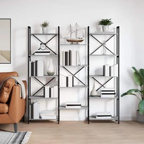 Könyvespolc Szürke sonoma 156 x 25 x 167.5 cm Faanyag