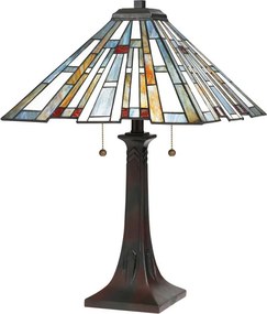 Quoizel Maybeck QZ-MAYBECK-TL Asztali lámpa 2x60W/E27